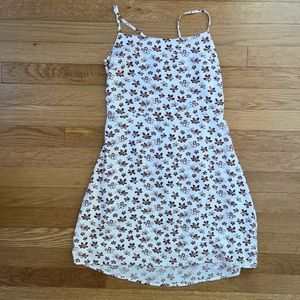 Kendall & Kylie white sundress with brown flowers in great condition